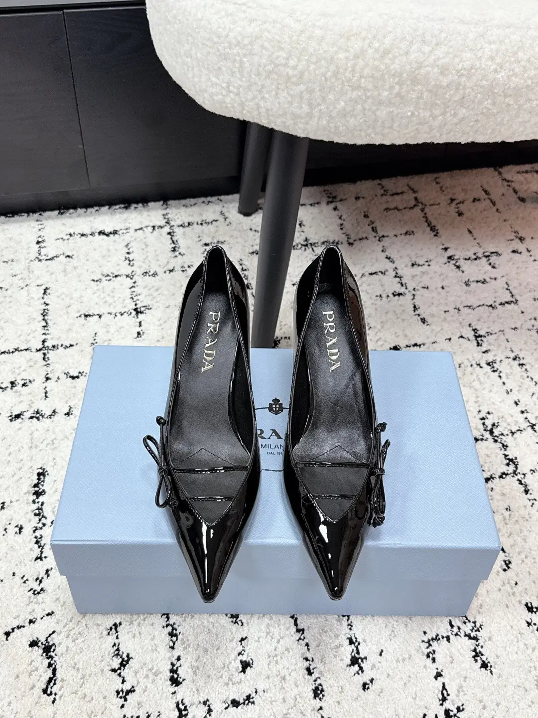 three hundred and twenty
Prada Prada 26 Latest Fashion Show Style: Pointed Bow High Heels