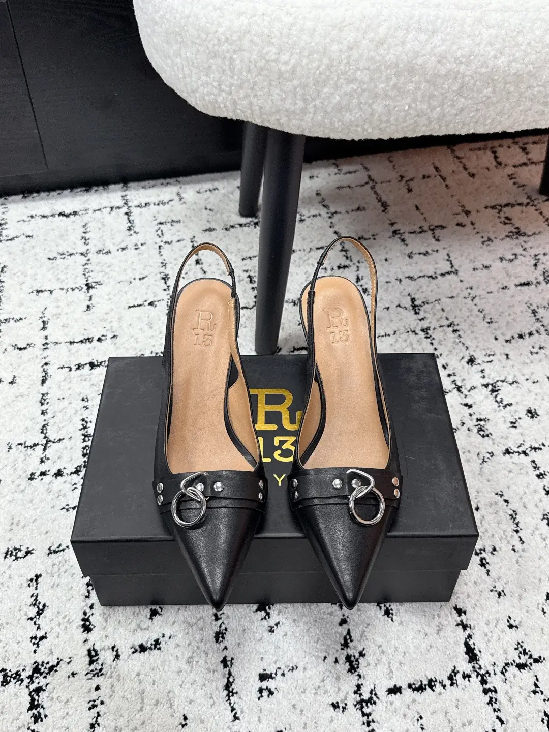 #Purchasing grade Niche Trendy Brand R13 26 Spring/Summer Fashion Style Pointed High Heels Single