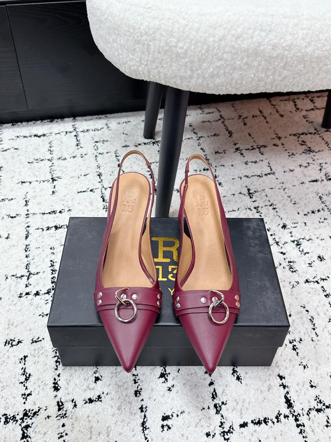 #Purchasing grade Niche Trendy Brand R13 26 Spring/Summer Fashion Style Pointed High Heels Single