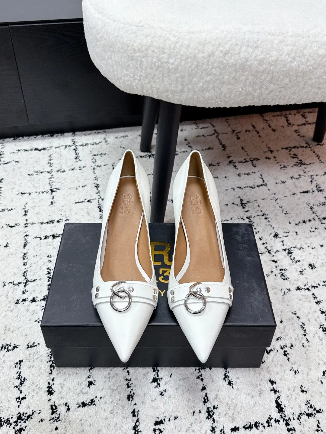 #Purchasing grade Niche Trendy Brand R13 26 Spring/Summer Fashion Style Pointed High Heels Single