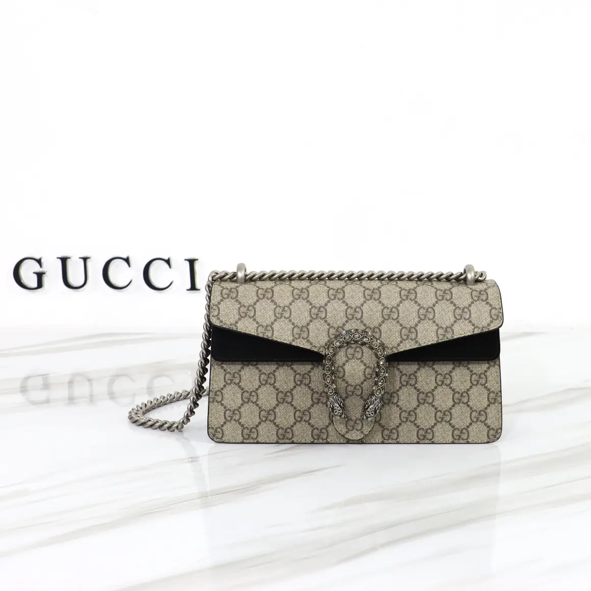 Gucci， Original factory leather, style 499623 apricot matte color