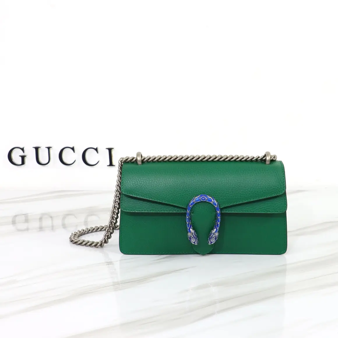 Gucci， Original leather, model number 499623, green size