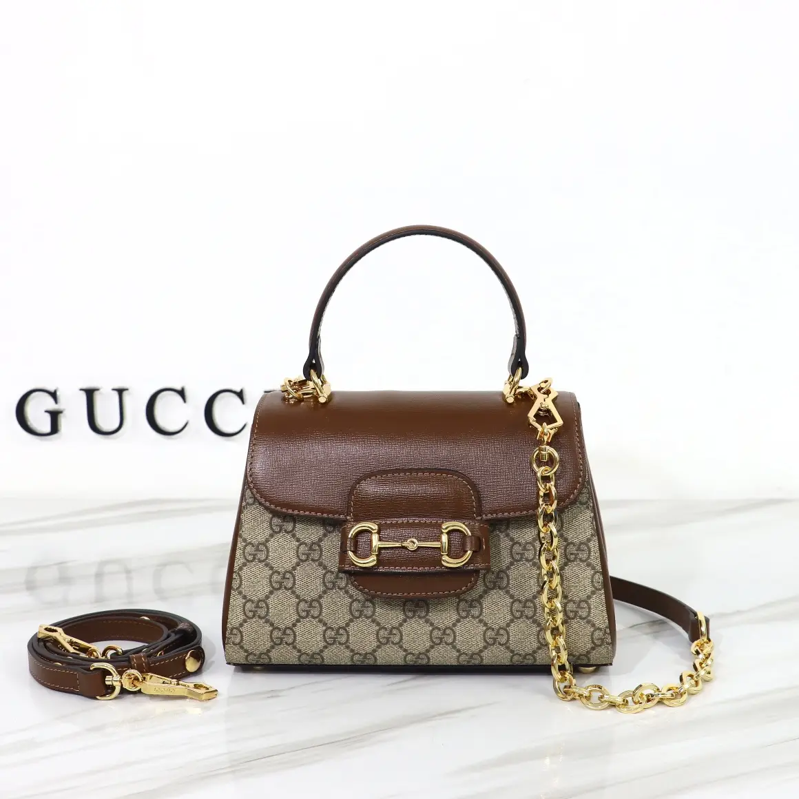 Gucci， Original leather, style 703848 apricot brown