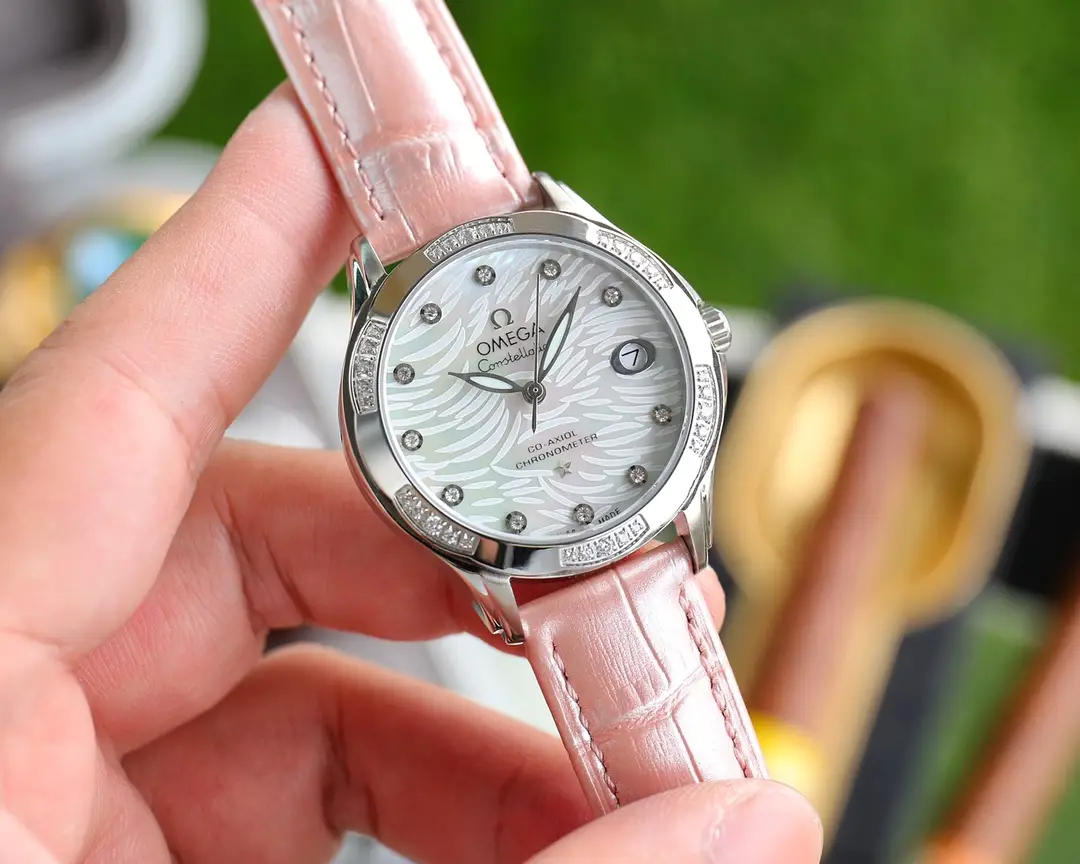 The new Omega elegant ladies' watch has been launched, featuring a unique and innovative case design