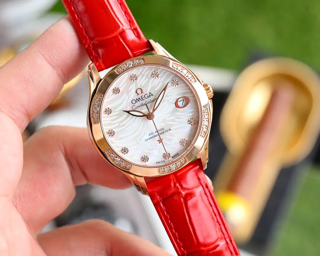 The new Omega elegant ladies' watch has been launched, featuring a unique and innovative case design