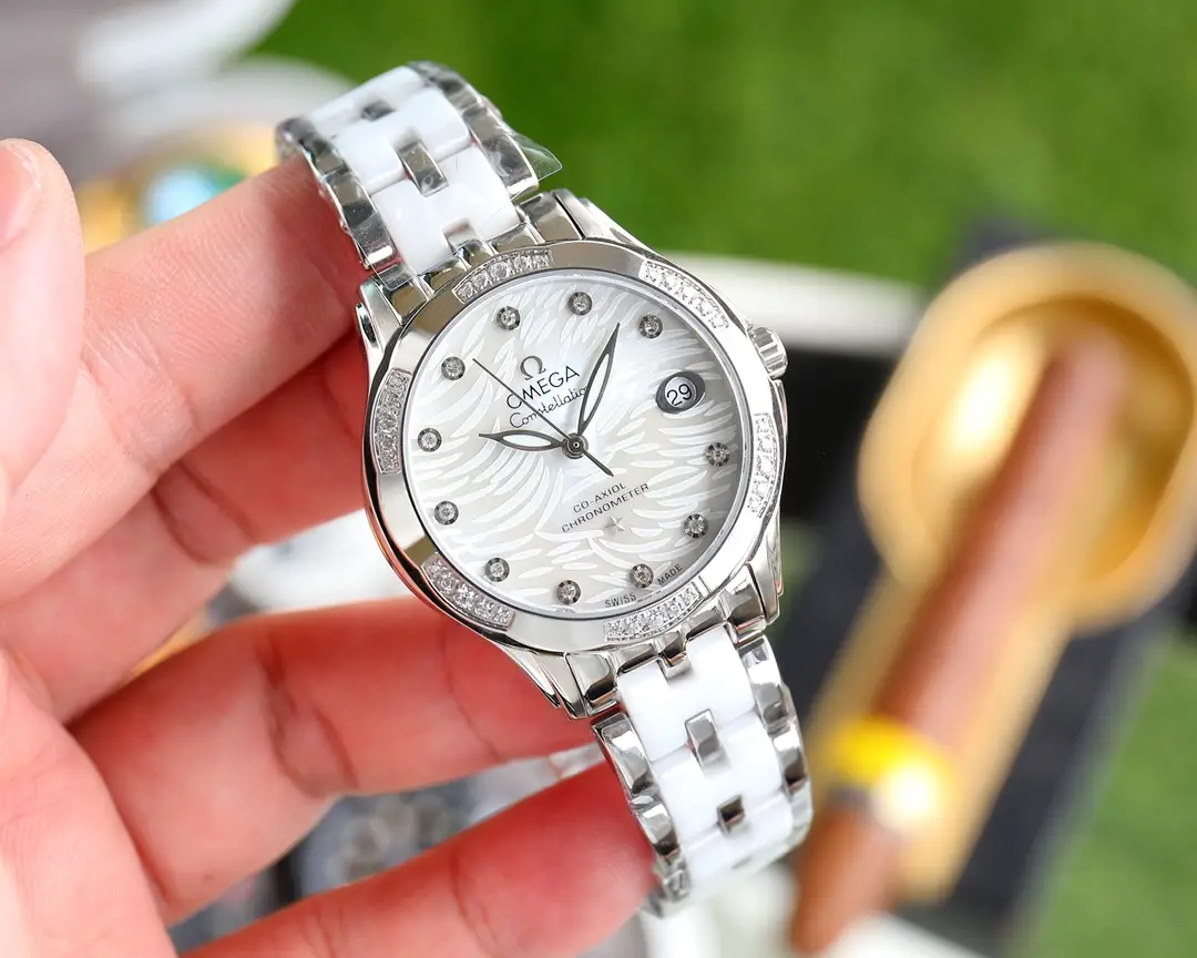 The new Omega elegant ladies' watch has been launched, featuring a unique and innovative case design