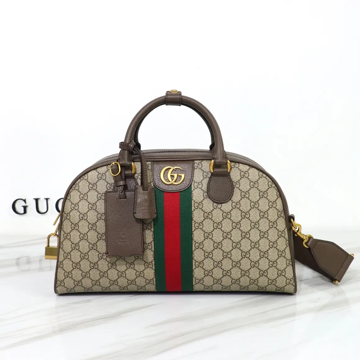 Gucci， Original leather, style 723309 Apricot coffee size: 40x wide