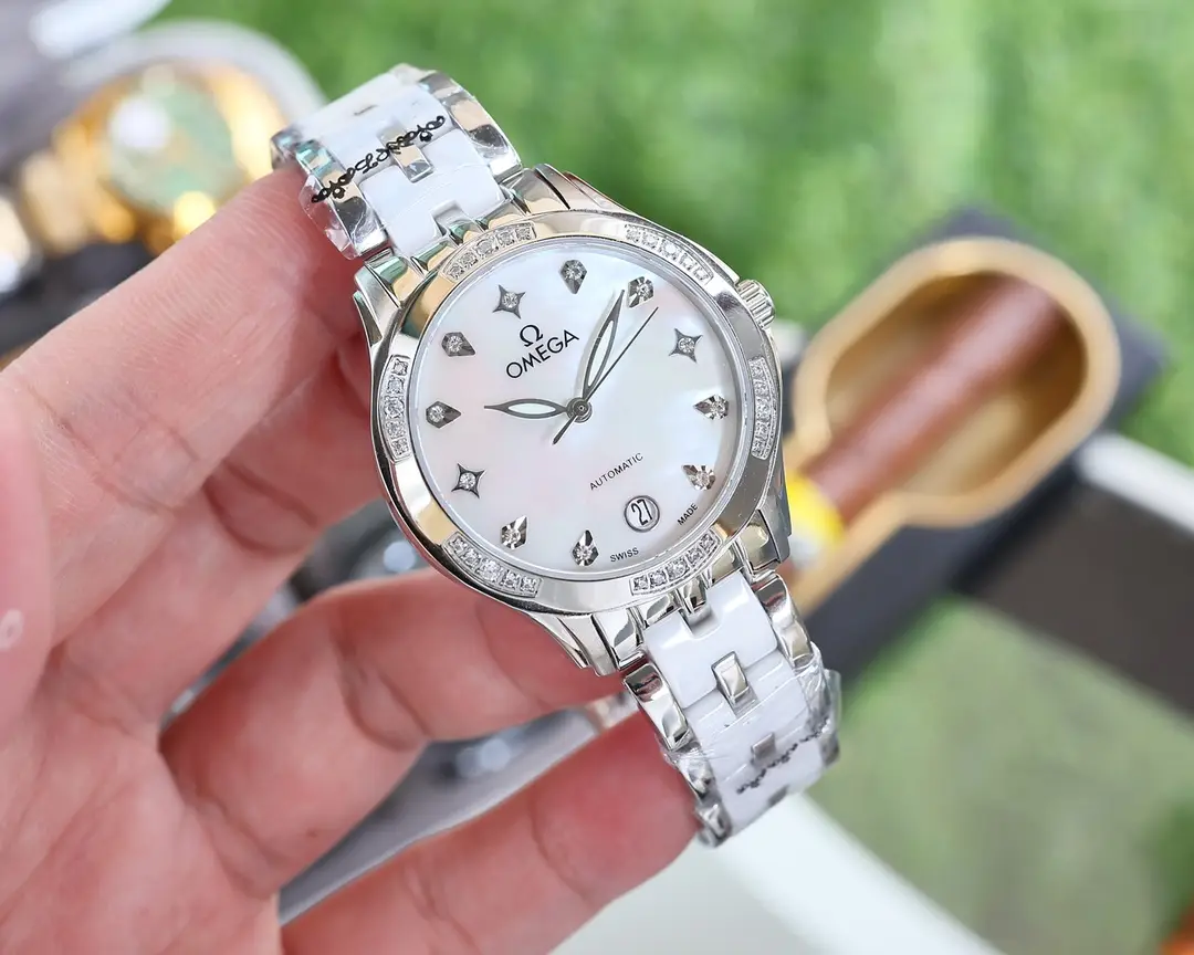 The new Omega elegant ladies' watch has been launched, featuring a unique and innovative case design