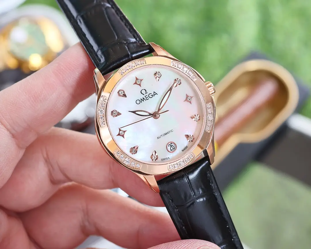 The new Omega elegant ladies' watch has been launched, featuring a unique and innovative case design