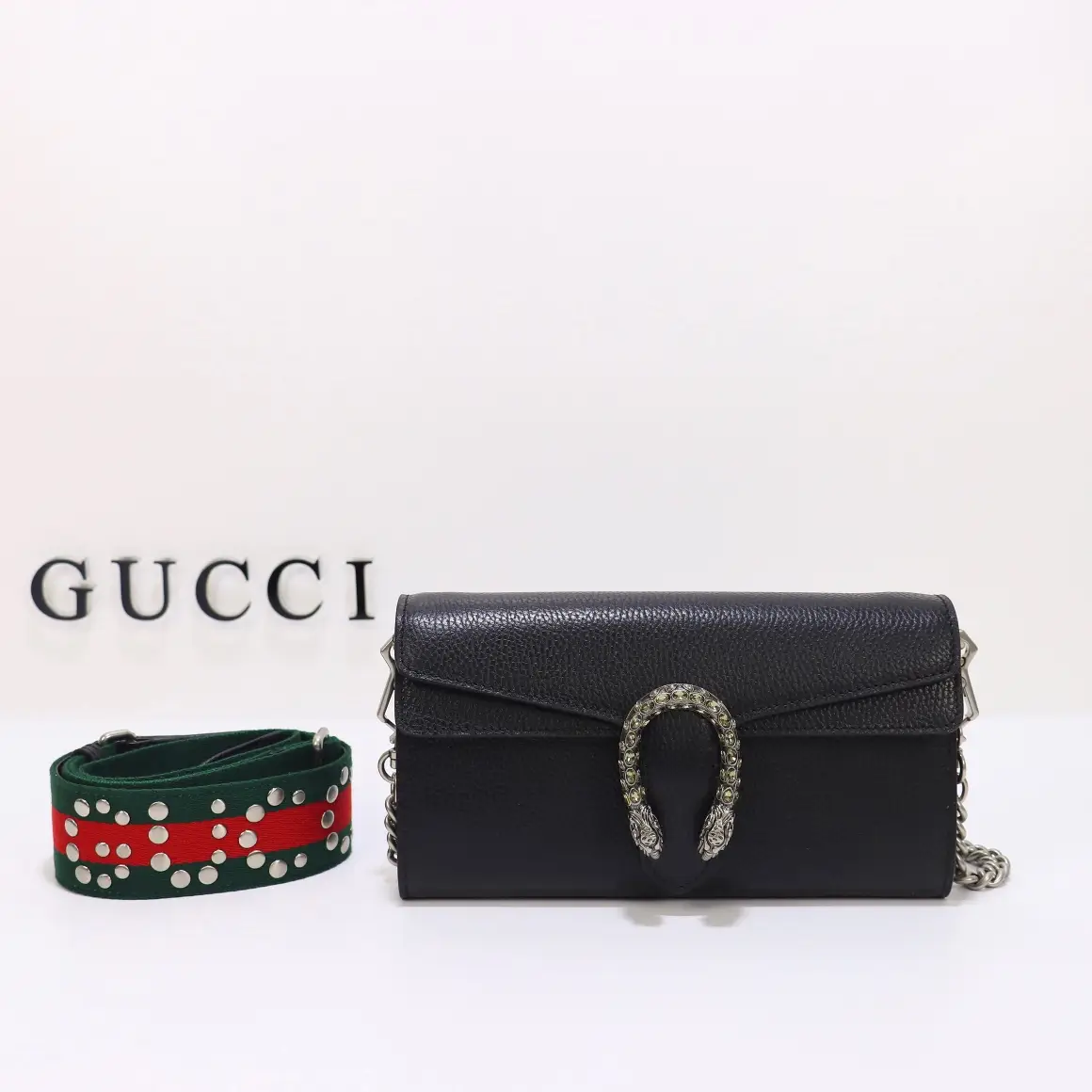 Gucci， Original leather, model number 731782 grams two-color ruler