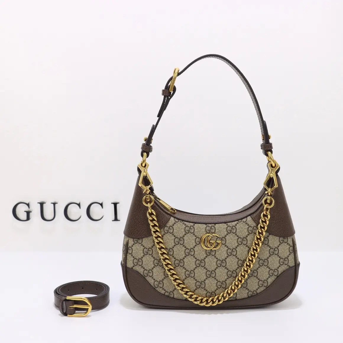Gucci， Original leather, model number 731817 Apricot Brown