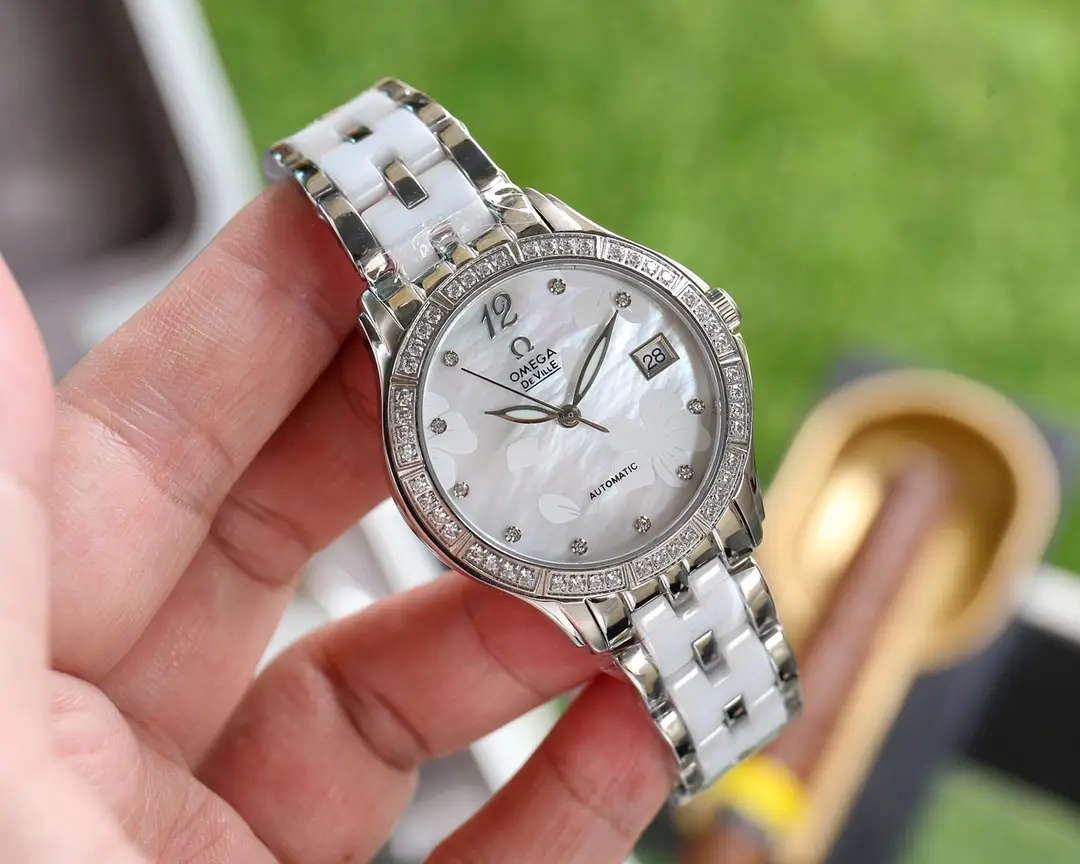 The new Omega elegant ladies' watch has been launched, featuring a unique and innovative case design