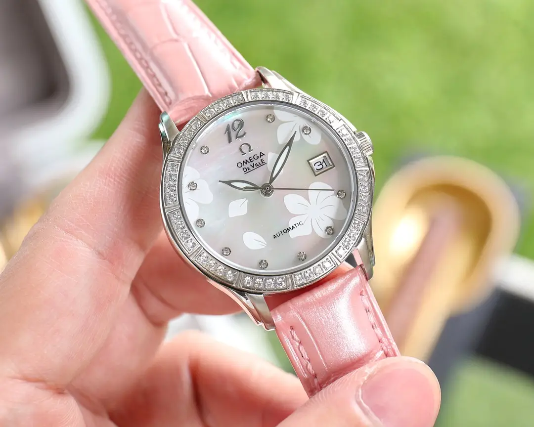 The new Omega elegant ladies' watch has been launched, featuring a unique and innovative case design