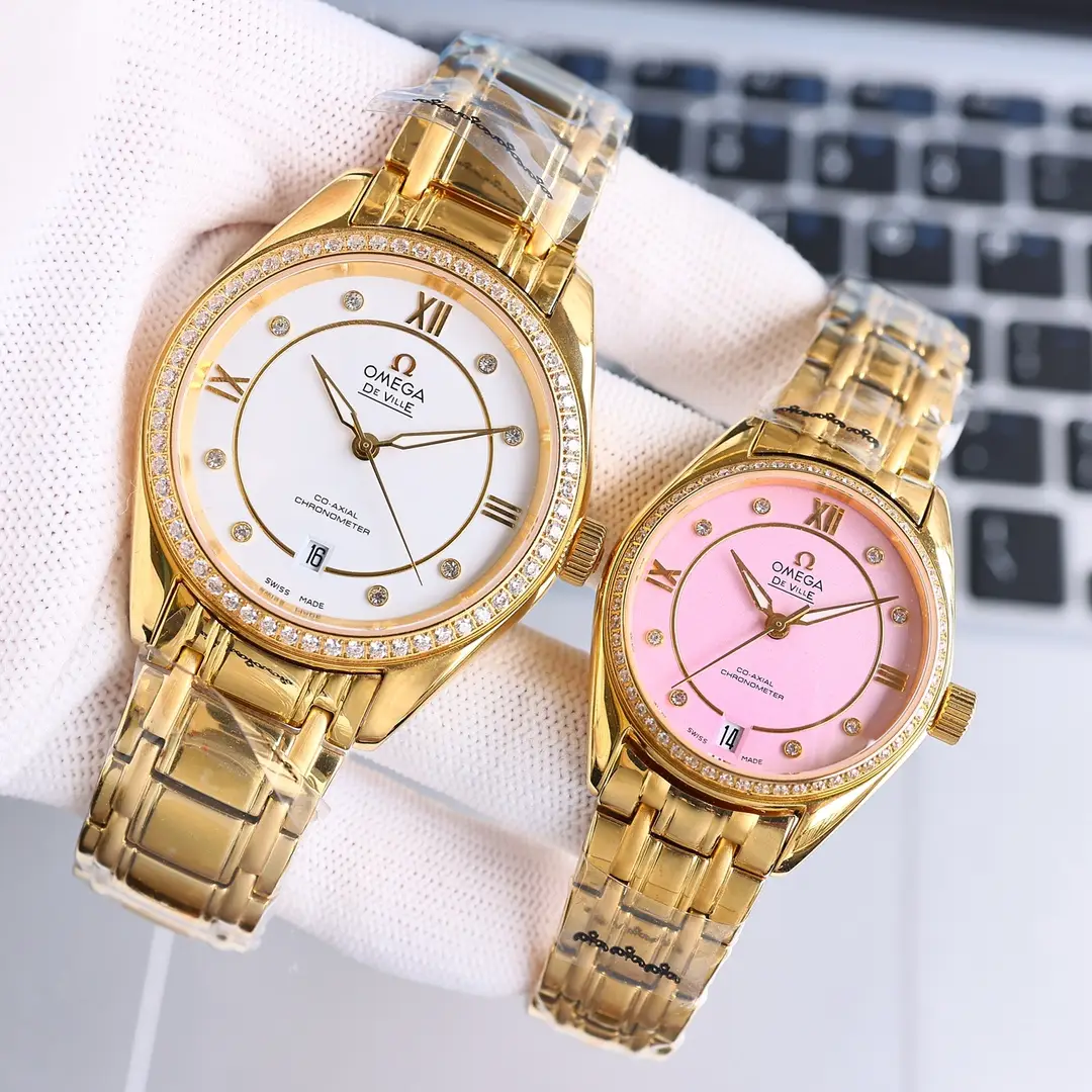 2023 Latest Version [Celebration] Omega Couple Watch! Equipped with a fully automatic mechanical movement: