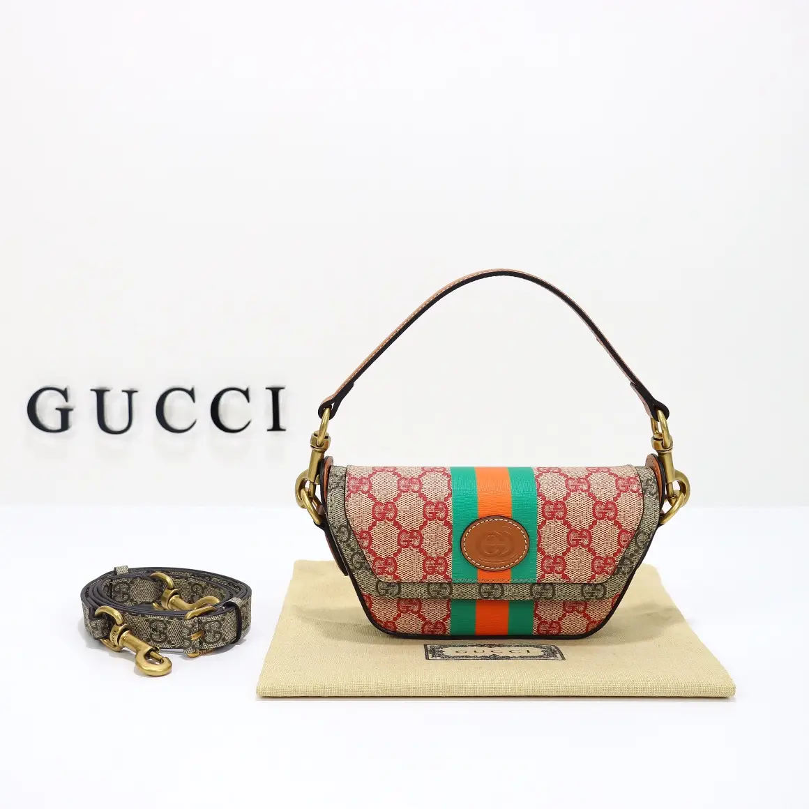 Gucci， Original leather, style 723762 brown red