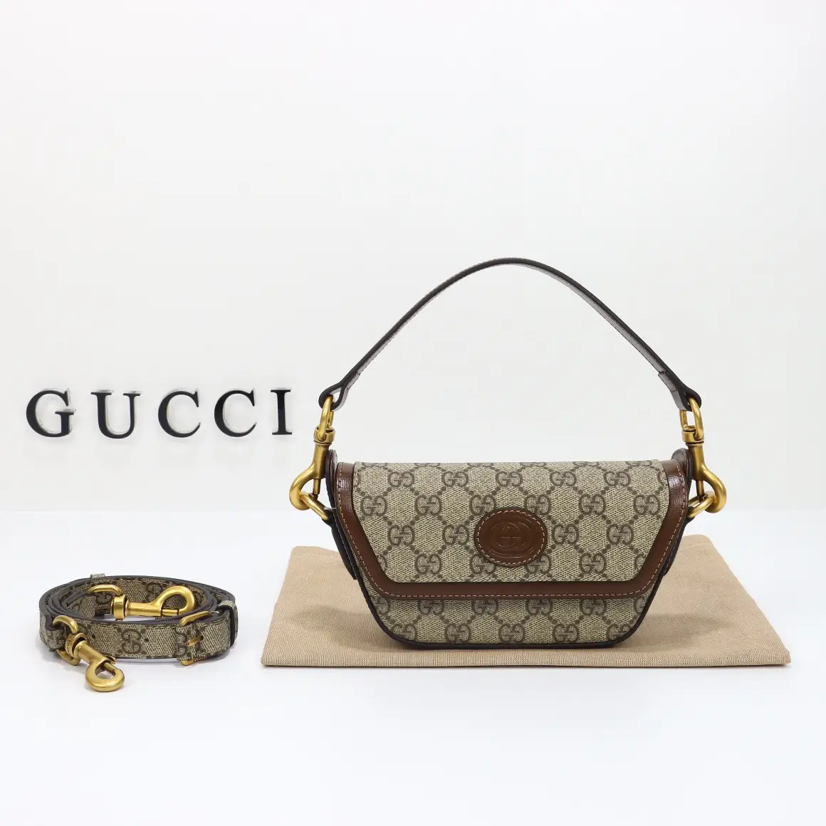Gucci， Original leather, model number 723762 Brown Brown