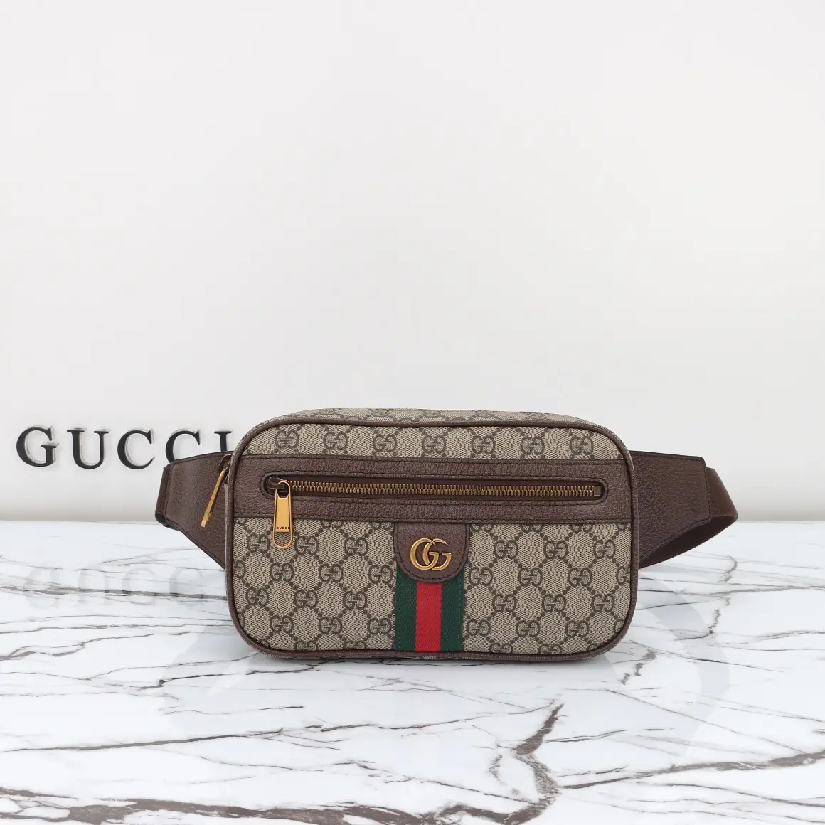 Gucci， Original leather, model number 574796 Apricot Brown