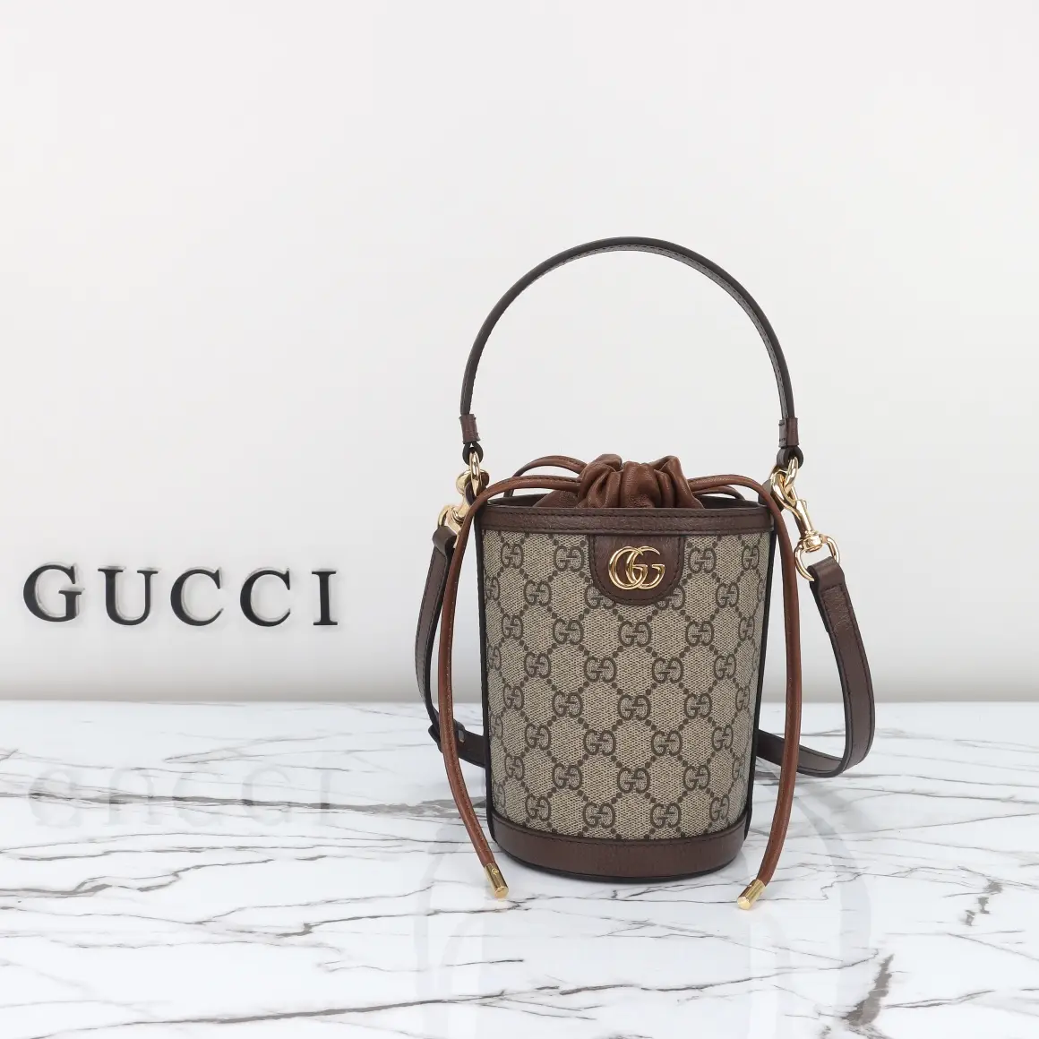 Gucci， Original leather, model number 760199 Apricot Brown