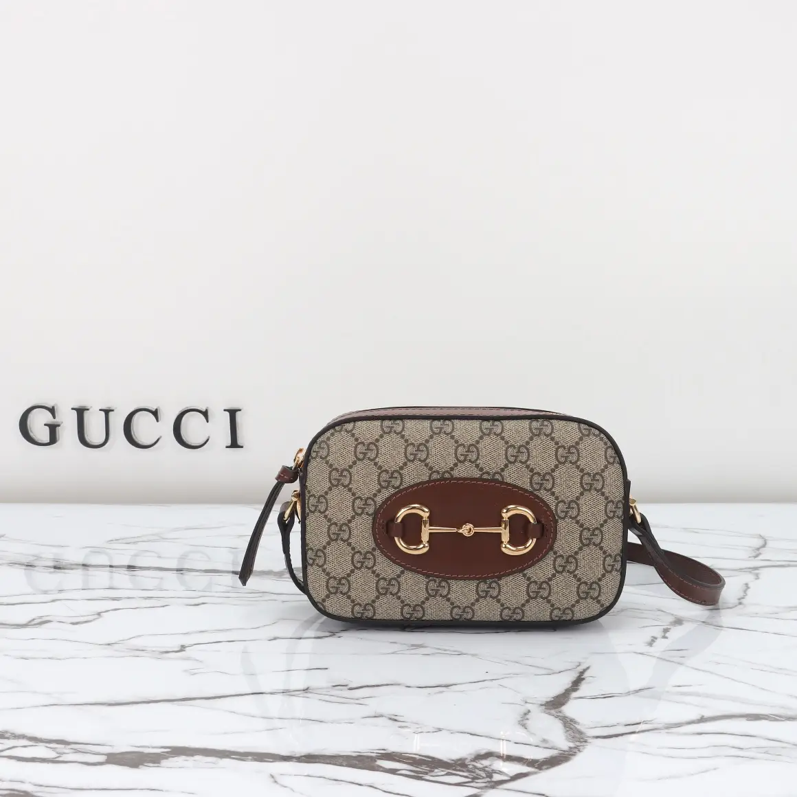 Gucci， Original leather, model number 760196, apricot brown size