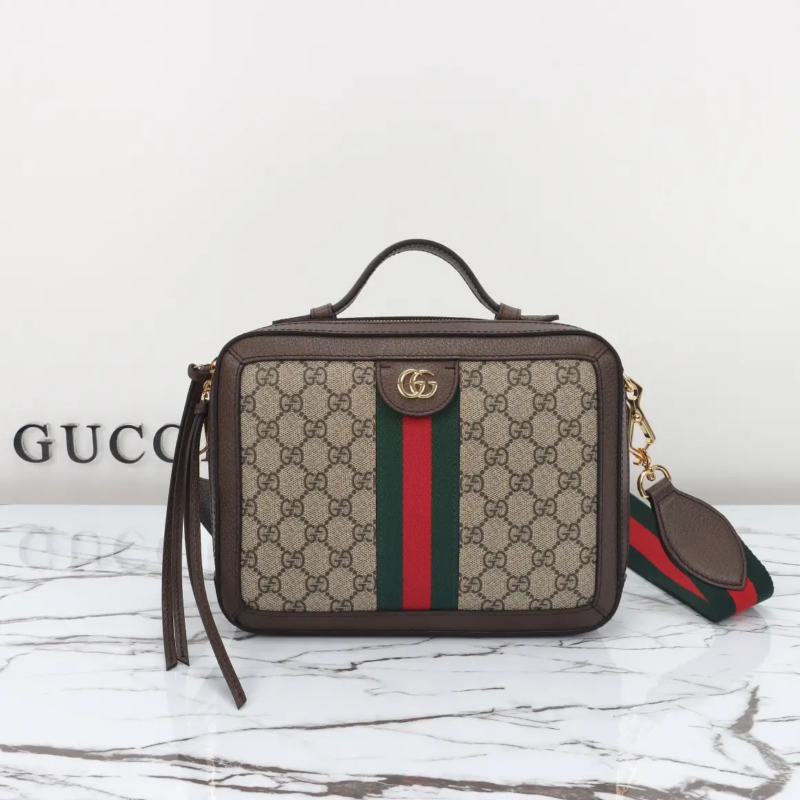 Gucci， Original leather, style 550622 Apricot Brown Size: Width 25x