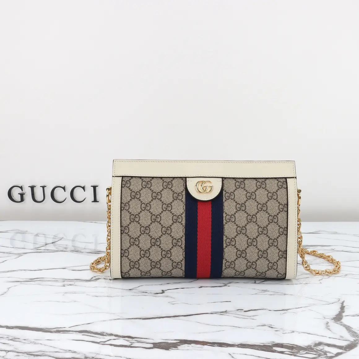 Gucci， Original leather, model number 503877 Apricot White