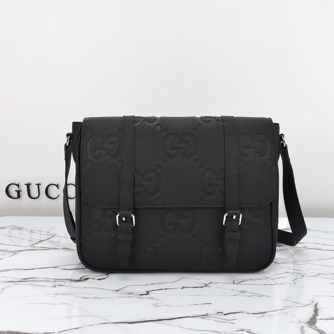 Gucci， Original leather, model number 760234 grams, pressure large G size: width 3
