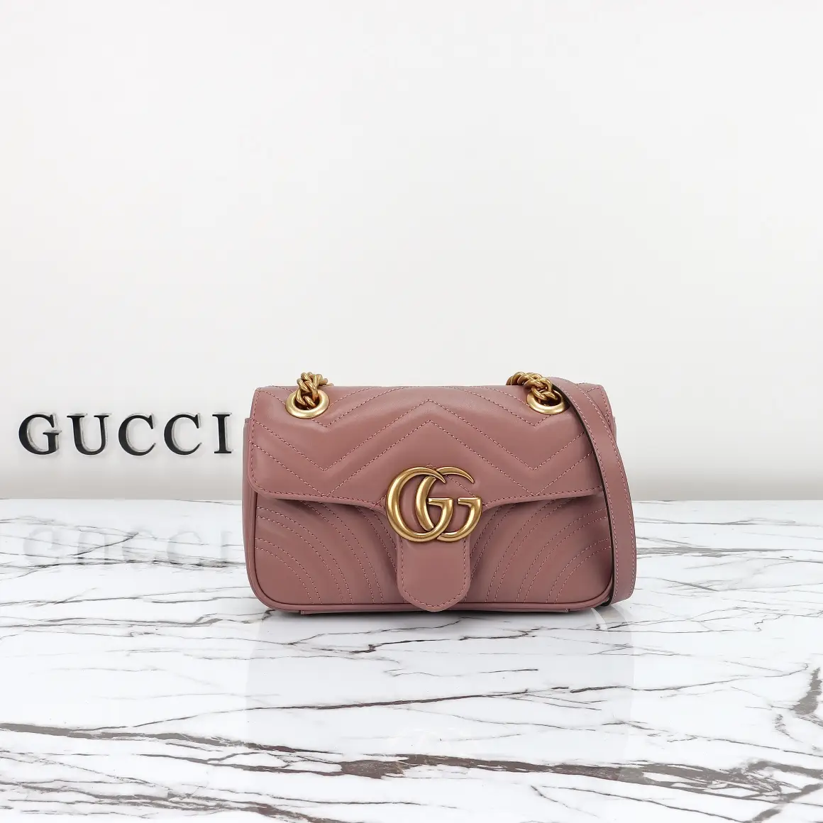Gucci， Original leather, model number 446744 nude powder