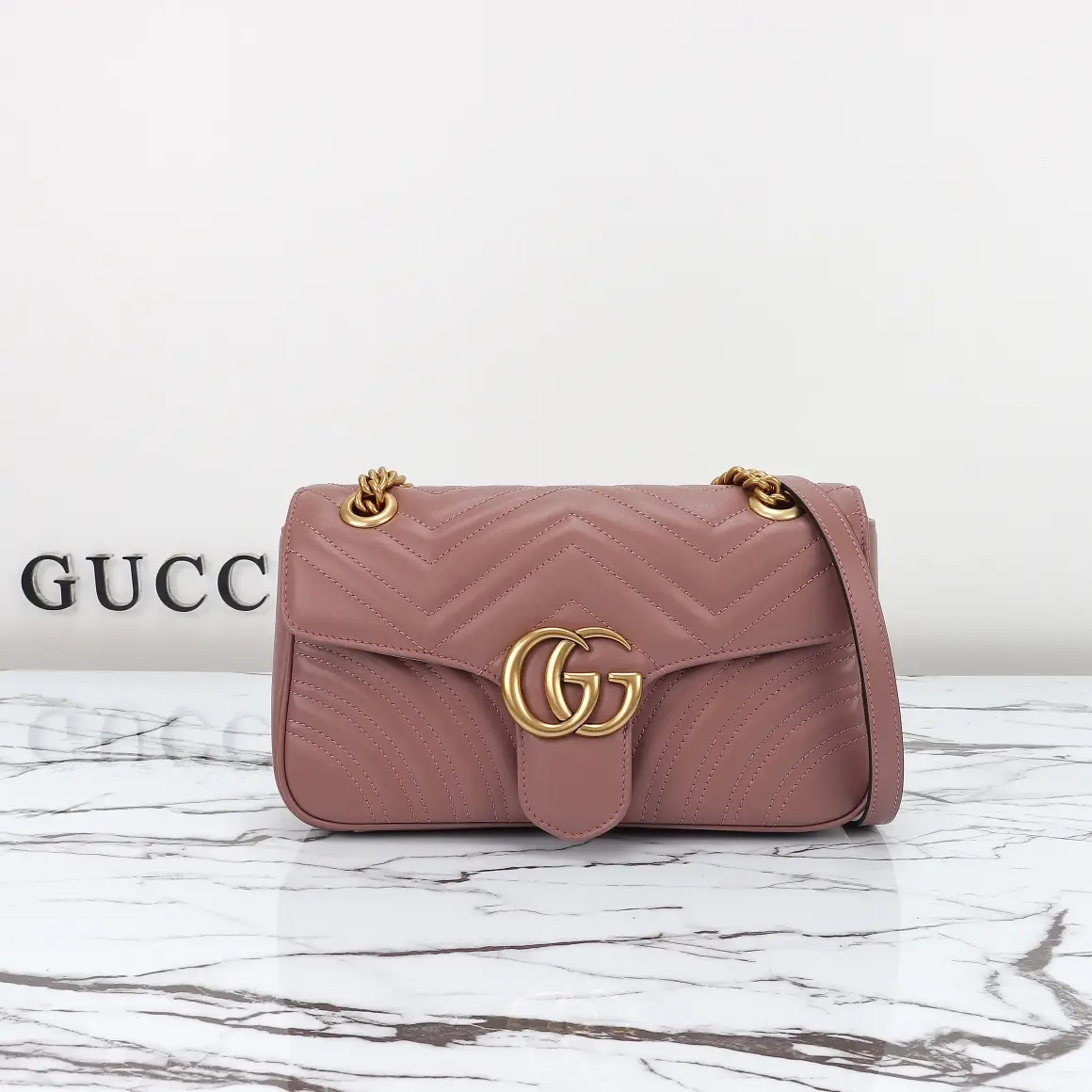 Gucci， Original leather, model number 443497 nude powder