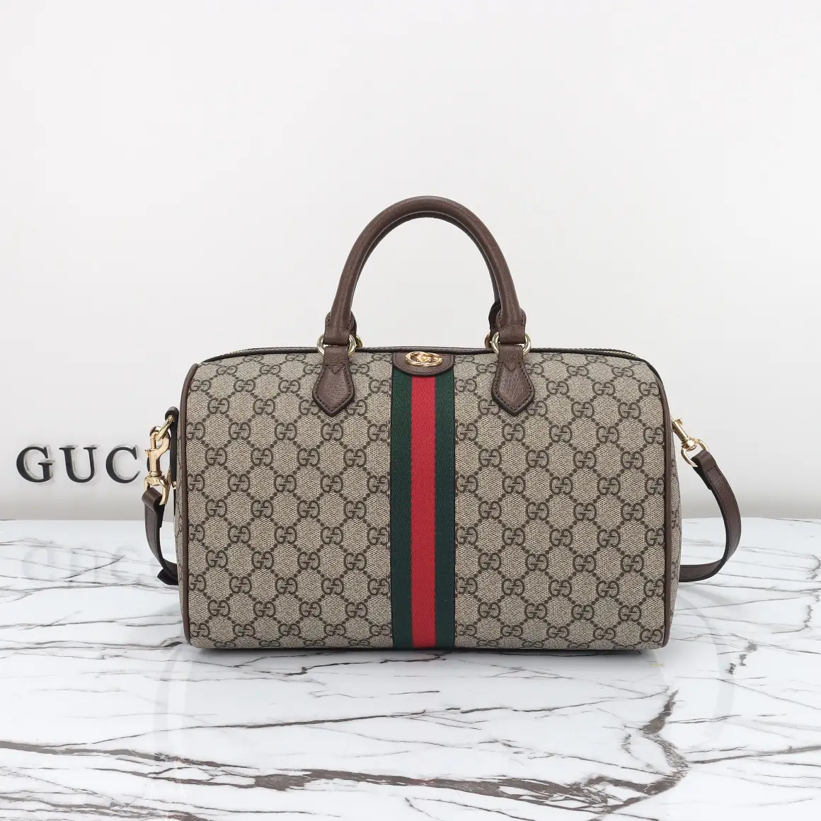 Gucci， Original leather, style 772065 Apricot Brown Size: Width 31x