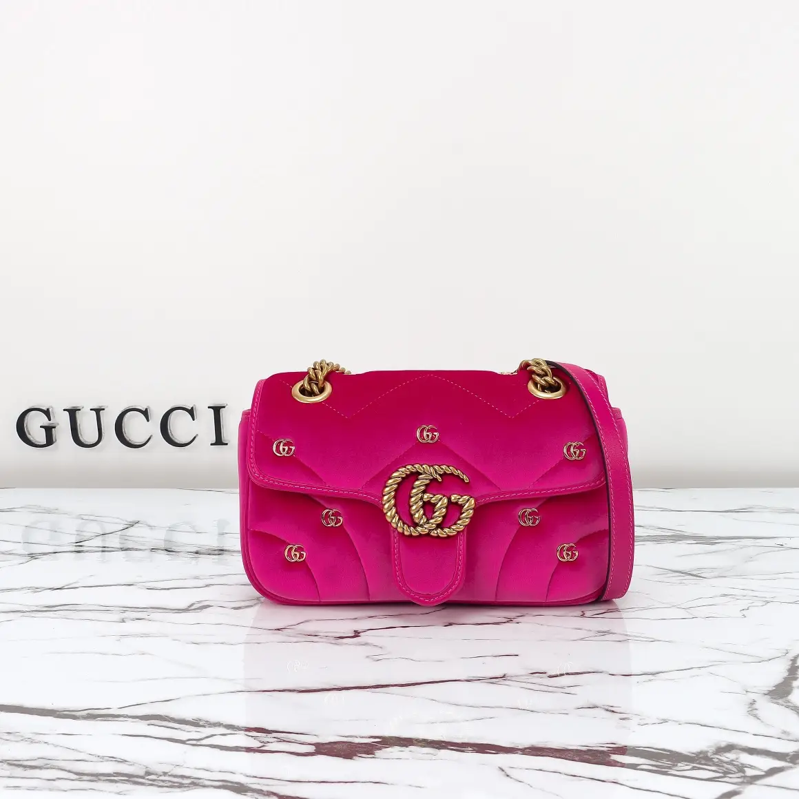 Gucci， Original leather, model number 446744 deep powder