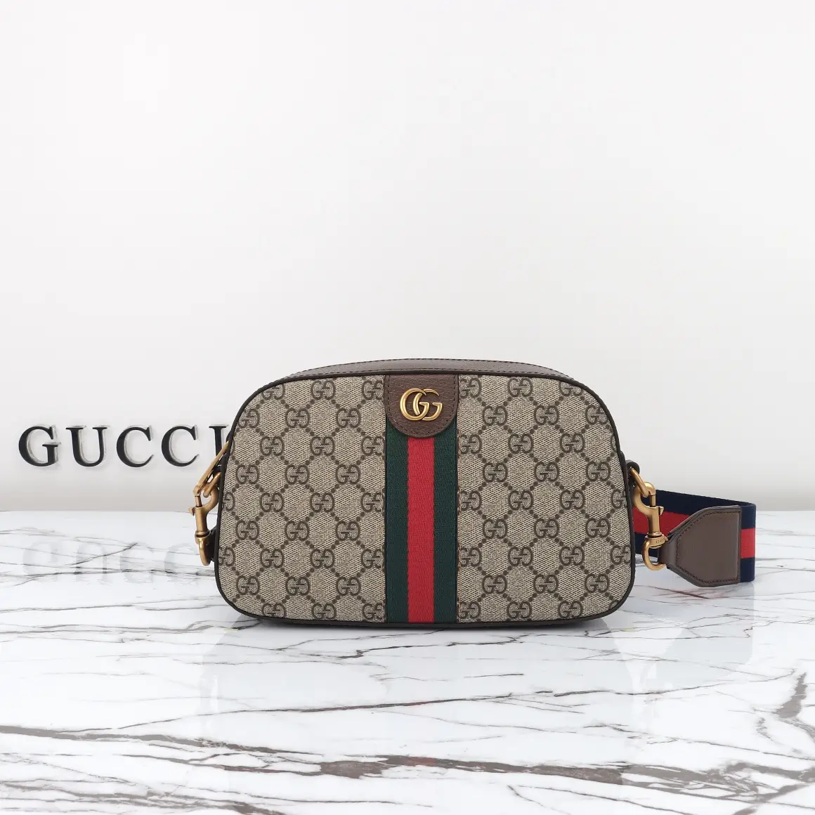 Gucci， Original leather, style 752591 Apricot Brown Size: Width 23