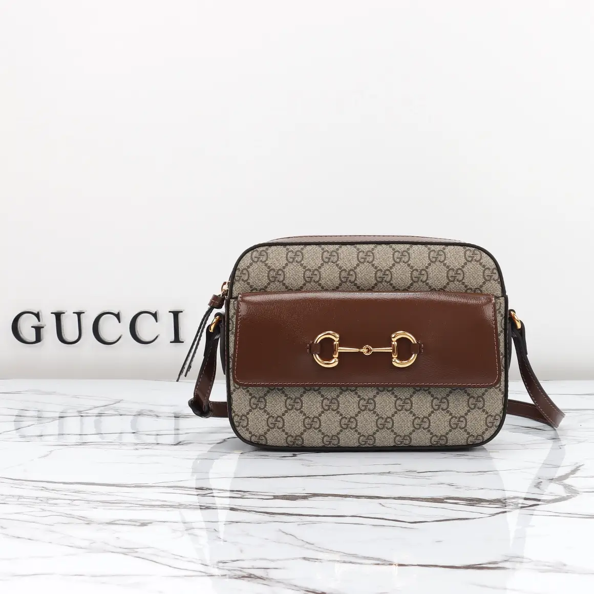 Gucci， Original leather, model number 645454, apricot brown size
