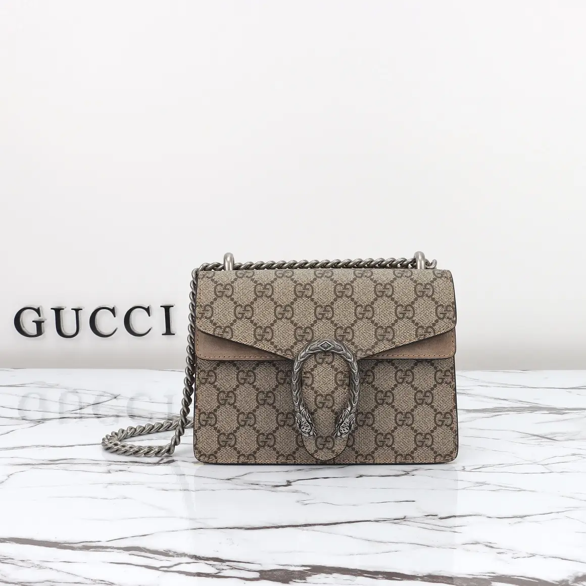 Gucci， Original leather, style 421970 apricot frosted khaki