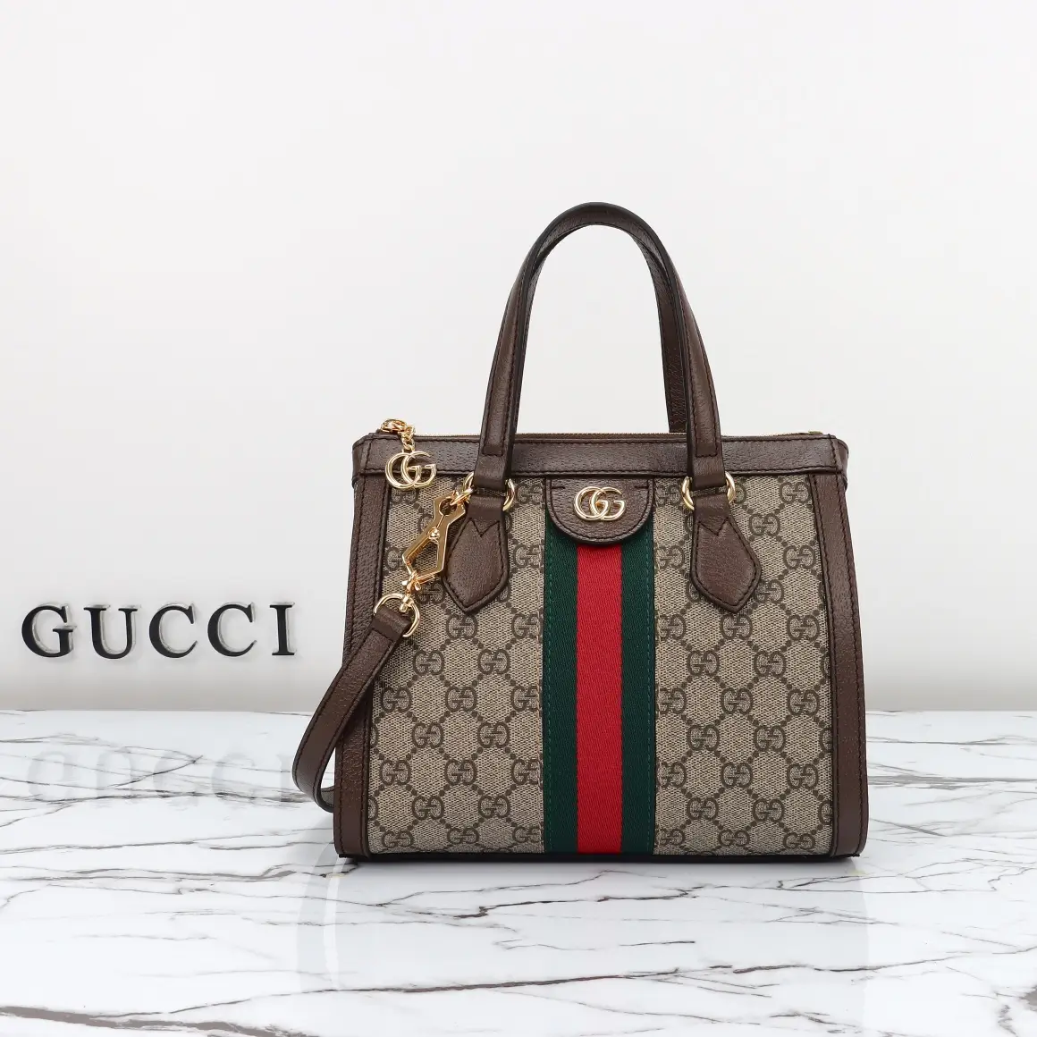 Gucci， Original leather, style 547551 Apricot coffee size: 24x wide