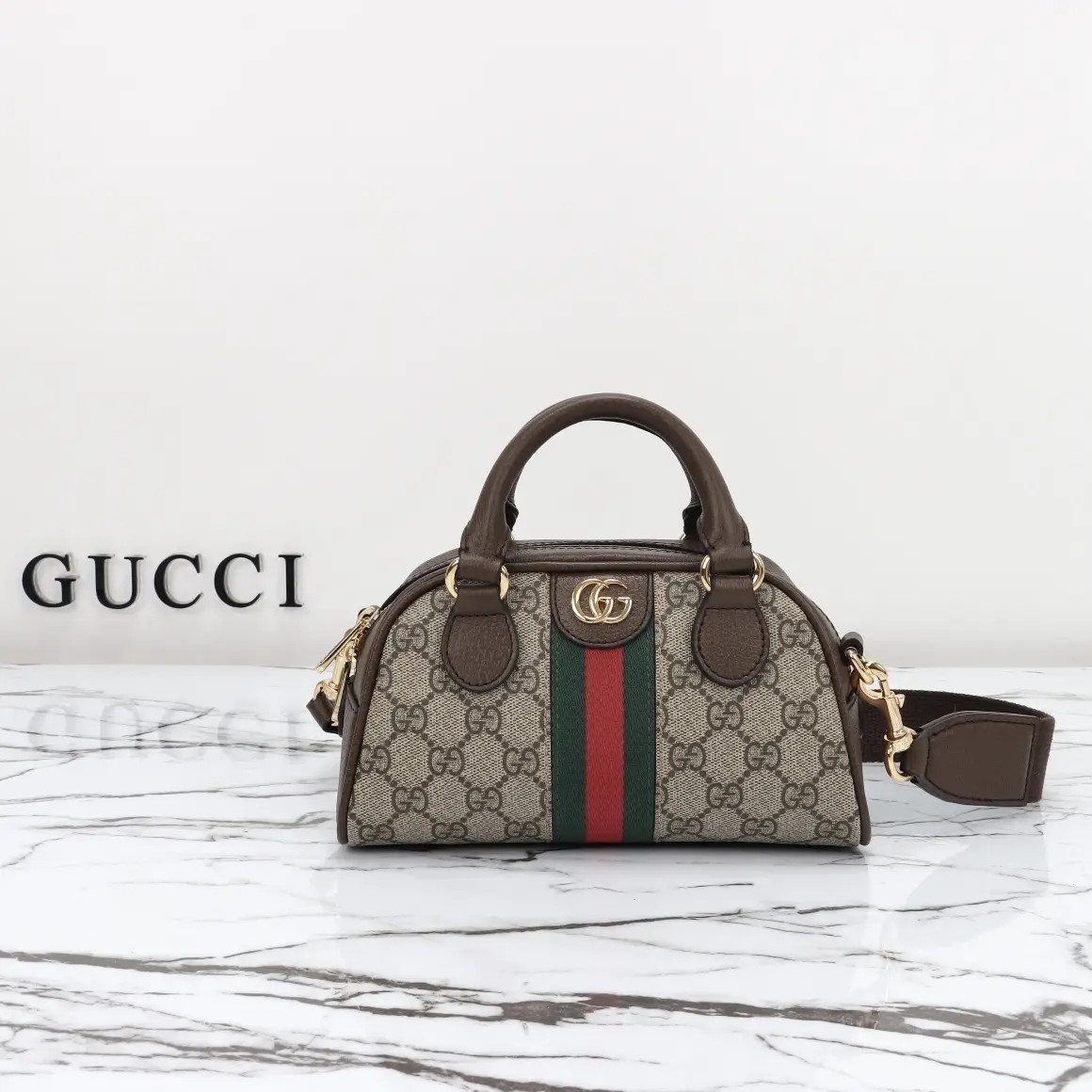 Gucci， Original leather, style 724606 Apricot coffee size: 21x wide