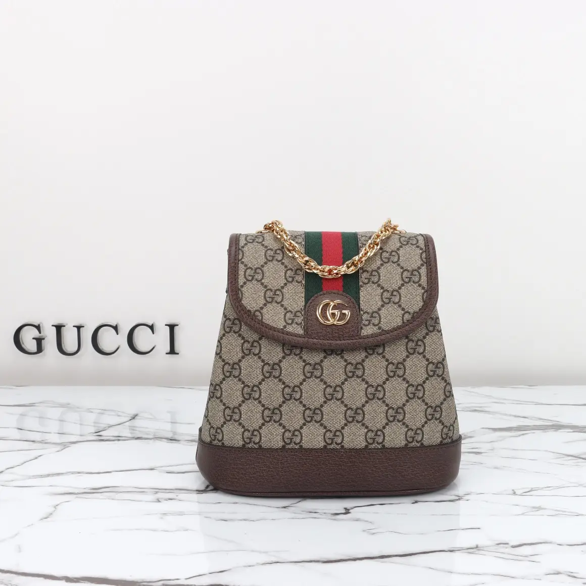 Gucci， Original leather, model number 795221 Apricot Brown