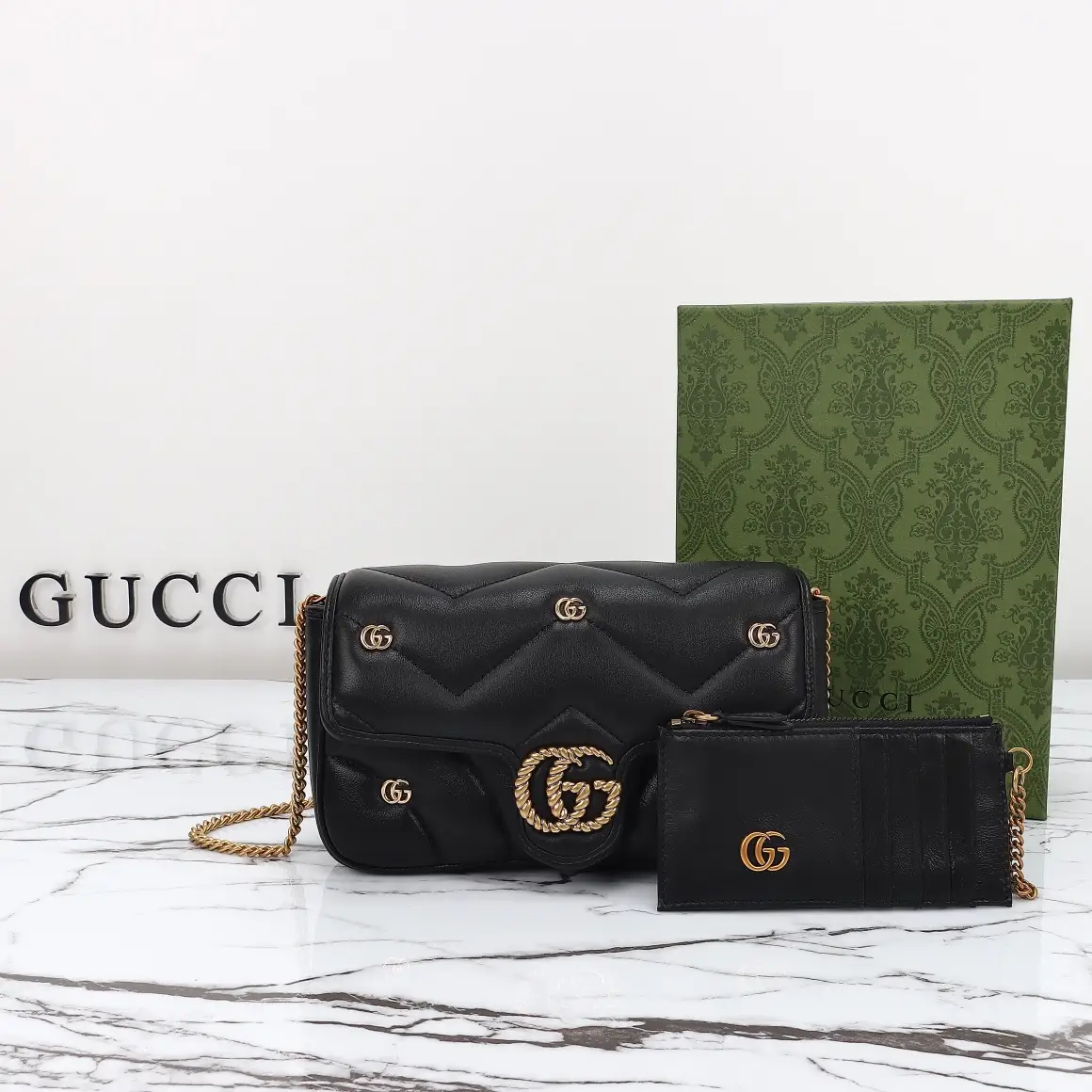 Gucci， Original leather, model number 768293 grams of leather