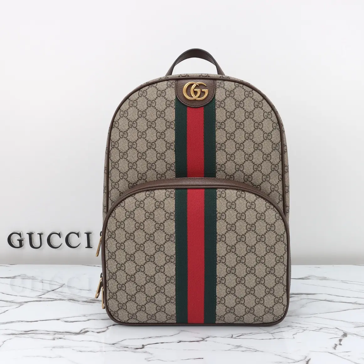 Gucci， Original leather, model number 779901 Apricot coffee size