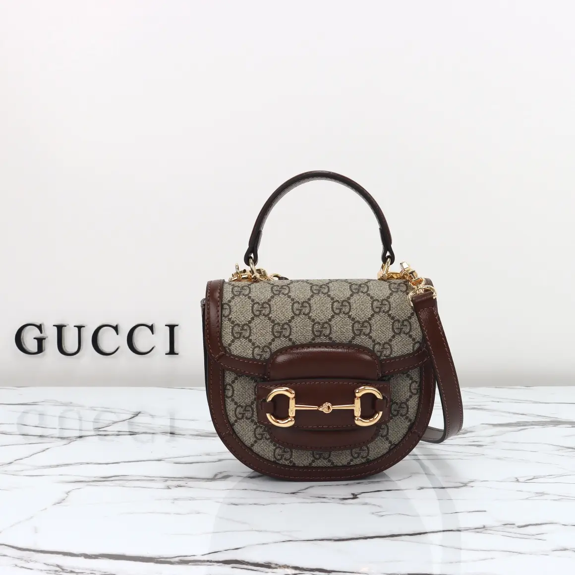 Gucci， Original leather, style 781387, apricot brown size