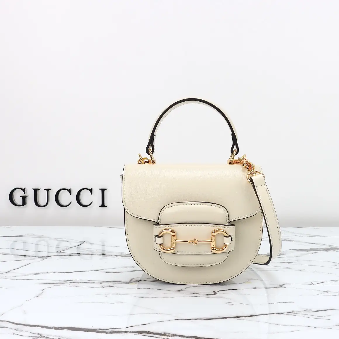 Gucci， Original leather, model number 781387, white leather size