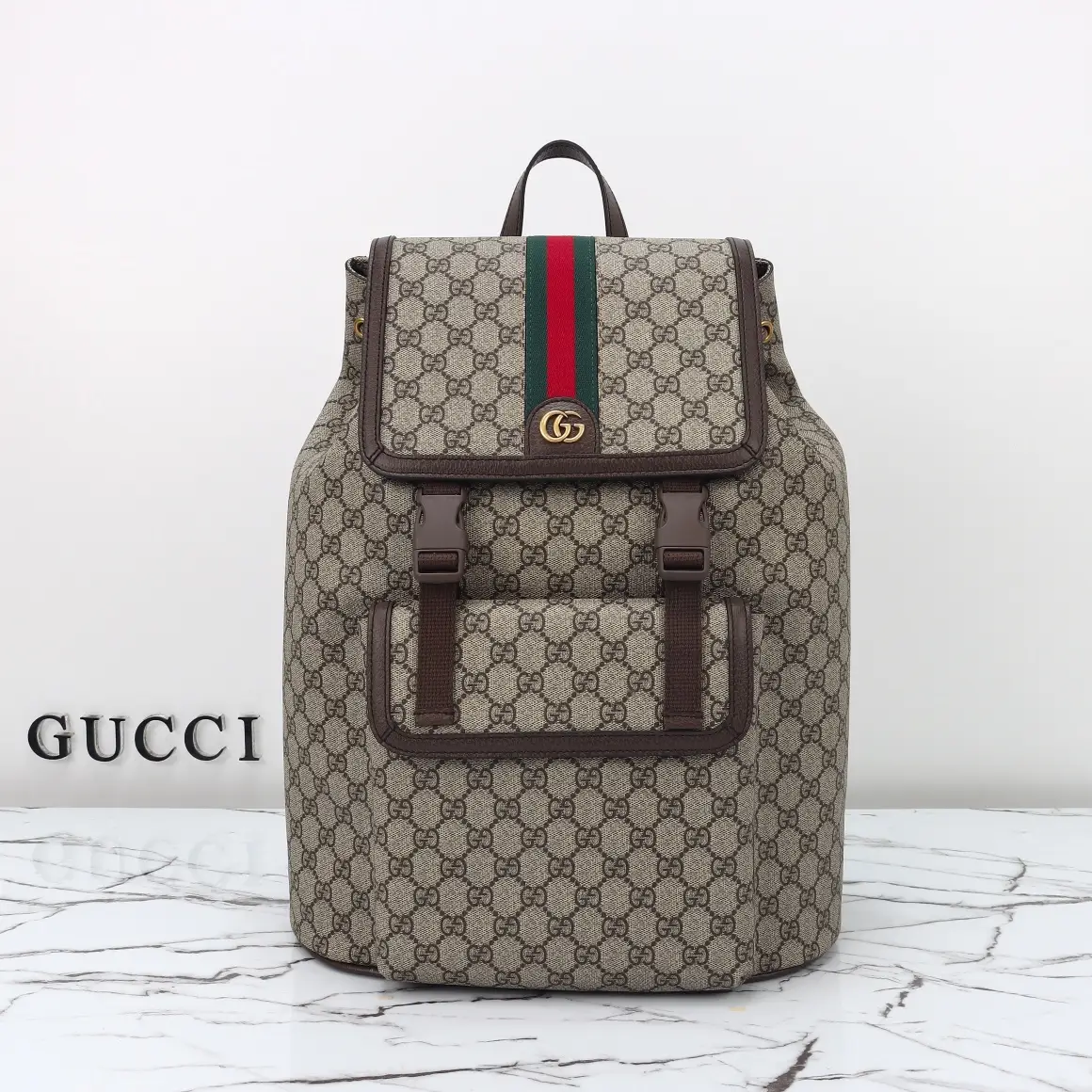 Gucci， Original leather, model number 792104 Apricot Brown