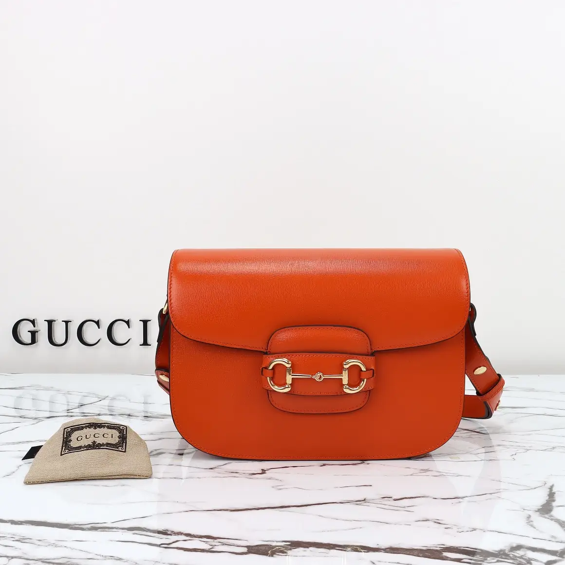 Gucci， Original leather, model number 602204 Orange peel