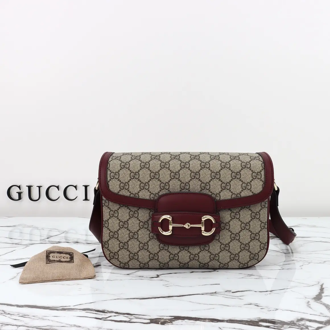 Gucci， Original leather, style 815178 brown red