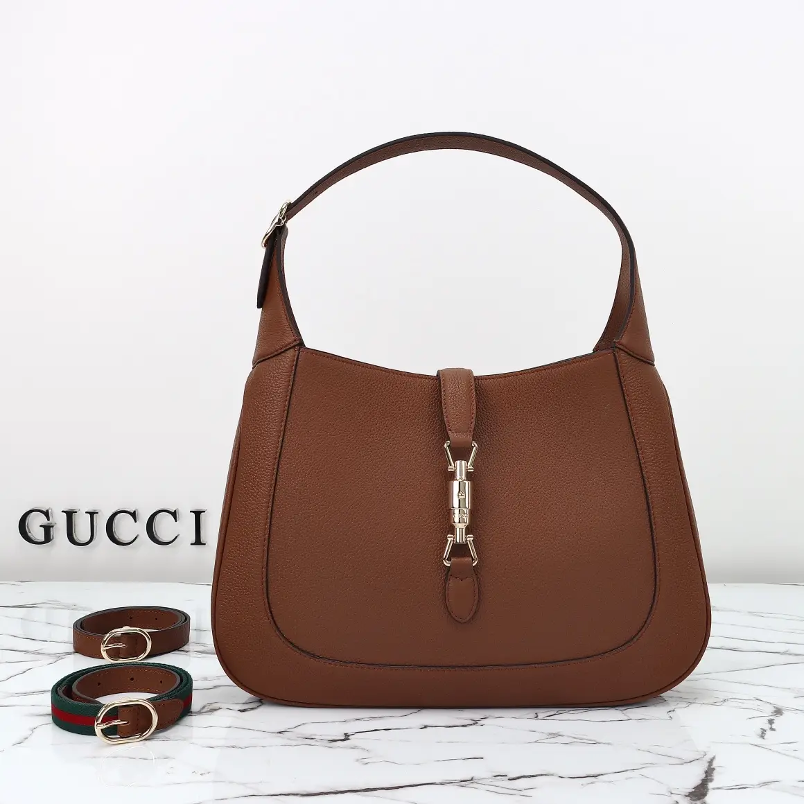 Gucci， Original leather, style 810229 brown leather