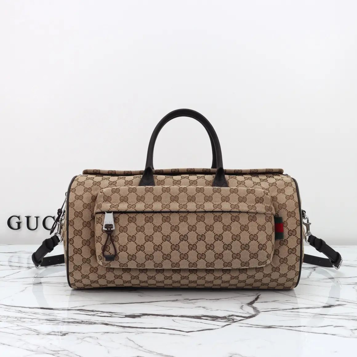 Gucci， Original leather, model number 800185 Apricot cloth size