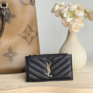 180 YSL card pack SAINT LAURENT ball patterned cowhide
card