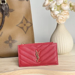 180 YSL card pack SAINT LAURENT ball patterned cowhide
card