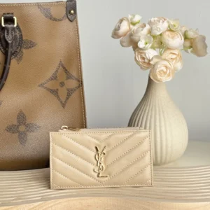 180 YSL card pack SAINT LAURENT ball patterned cowhide
card