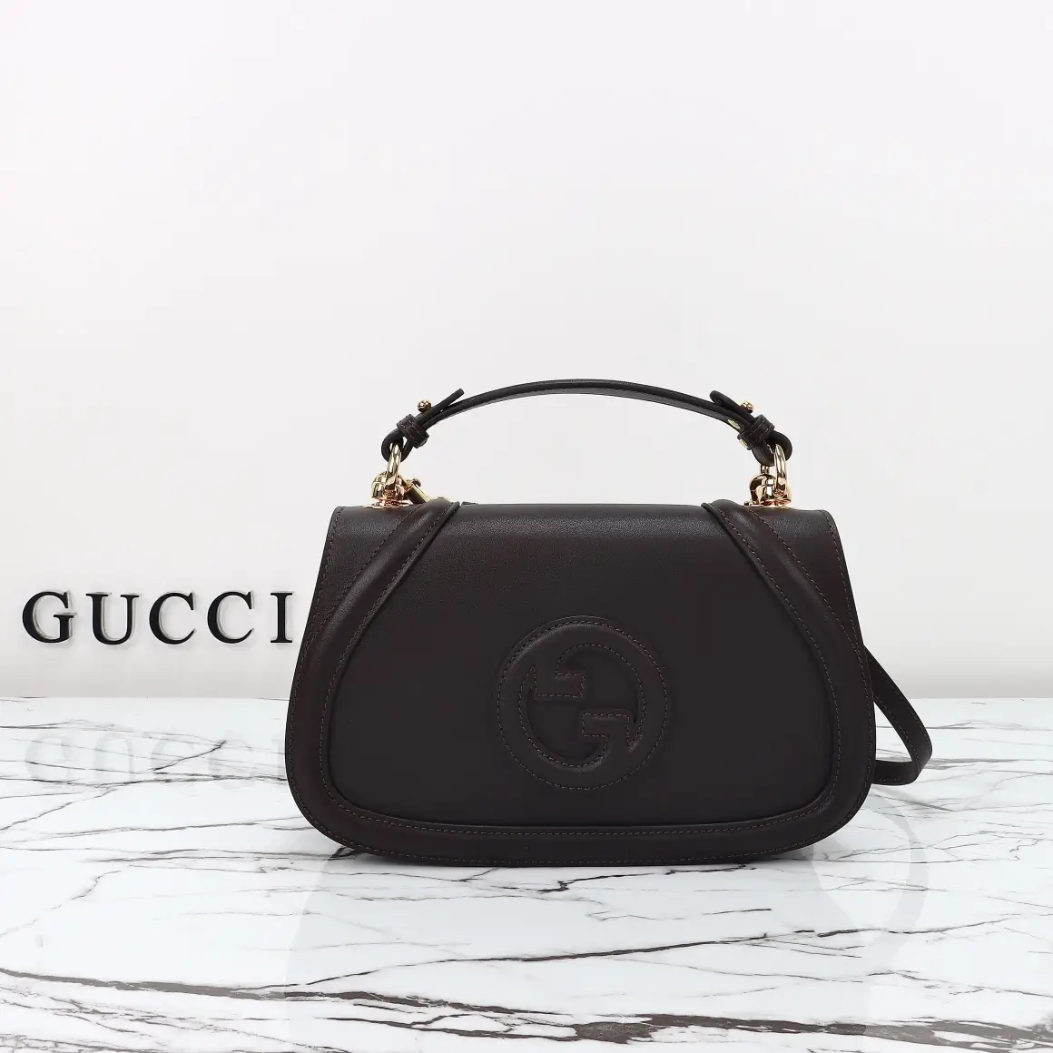 Gucci， Original leather, model number 815714 Brown leather