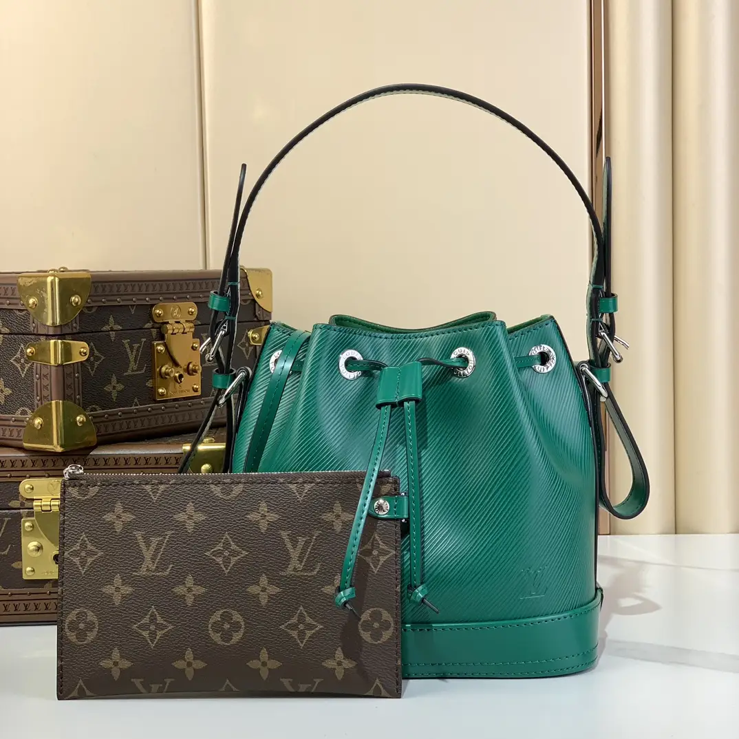 800 No é BB Bucket Handbag M12603 Green M12848